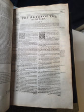 Load image into Gallery viewer, The Text of the New Testament of Jesus Christ; Bound With: A Defense of the Sincere and True Translation of the Holy Scriptures, 1633. Fulke’s Famed New Testament and Treatise on Protestant Translations. With Contemporary Boards
