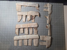 Load image into Gallery viewer, European Genizah. A Collection of 8 Medieval Hebrew Manuscript Fragments on Vellum, Circa 1200-1300. Rare Examples of Recently Excised Manuscript Waste, Likely from a Passover Haggadah or Siddur Prayer Book