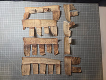 Load image into Gallery viewer, European Genizah. A Collection of 8 Medieval Hebrew Manuscript Fragments on Vellum, Circa 1200-1300. Rare Examples of Recently Excised Manuscript Waste, Likely from a Passover Haggadah or Siddur Prayer Book