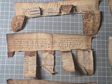 Load image into Gallery viewer, European Genizah. A Collection of 8 Medieval Hebrew Manuscript Fragments on Vellum, Circa 1200-1300. Rare Examples of Recently Excised Manuscript Waste, Likely from a Passover Haggadah or Siddur Prayer Book
