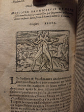 Load image into Gallery viewer, Histoires Prodigieuses Extraictes de Plusieurs Famaux Autheurs, 1595. A Rare and Fantastical Collection of Tales about Monsters, Demons, Extraordinary Events, and More, with Almost 100 Woodcuts