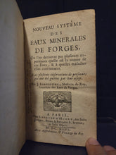 Load image into Gallery viewer, Nouveau Systeme des Eaux Minerales de Forges, 1699. On Mineral Waters and Disease, with Three Full Page Engravings