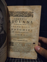 Load image into Gallery viewer, Encheiridium Anatomicum et Pathologicum, 1658. A Extremely Rare Copy of Roilan’s Famed Textbook on Systematic Explanations and Definitions of Basic and Morbid Anatomy. From the Medical Library of Dr. Jean Manet
