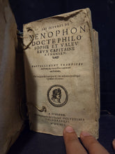 Load image into Gallery viewer, Les Oeuvres De Xenophon Docte Philosophe Et Valeureux Capitaine Athenien, 1619. A Rare Edition of the Complete Works of the Great Greek Military Leader, Philosopher, and Historian