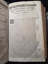 Load image into Gallery viewer, Les Oeuvres d'Ambroise Pare, 1664. The 12th Edition of Pare’s Collected Works, with Hundreds of Woodcuts Showing Monstrous Creatures, Anatomical Views, Surgical Procedures, Tools, Deformities, and Much More