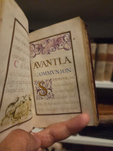 Load image into Gallery viewer, Prieres Pour la Confession et Pour la Communion, Circa 1675-1625. A Beautiful Manuscript of Confession and Communion, with Six Grand Initials and Headers, Several Ownership Inscriptions and Notes. French Illuminated Manuscript on Parchment