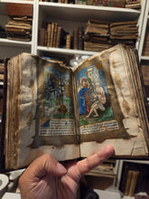 Load image into Gallery viewer, Hore divine virginis Marie, secundum usum Romanum, 1520. A Rare Illuminated Book of Hours Printed on Vellum, and in a Contemporary Binding