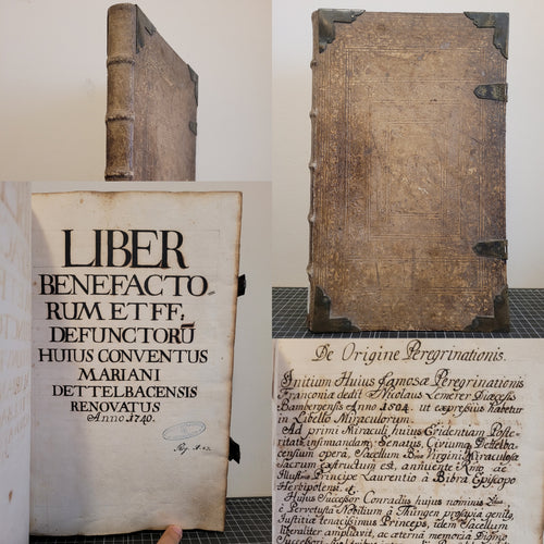 Liber Benefactorum et ff. Defunctorum Huius Conventus Mariani Dettelbacensis Renovatus, 1740. Manuscript Register for the Convent of Mariani Dettelbacensis
