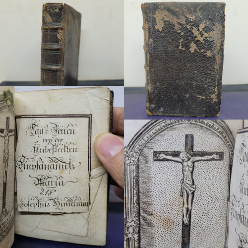 ***RESERVED*** Gebetbuch. Miniature German Manuscript Book of Prayer, Early 19th Century