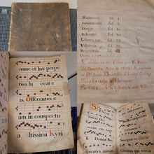 Load image into Gallery viewer, Exultabunt Domino Ossa Humilitata. Spanish Manuscript Antiphonary on Vellum for the Choir of the Church of Hermua, 1782