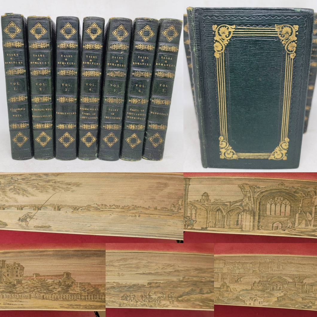 Tales and Romances of the Author of Waverly, 1828. Seven Fore-Edge Paintings