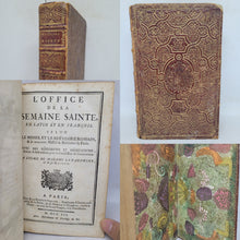 Load image into Gallery viewer, Office de la Semaine Sainte, en latin &amp; en franc̜ois à l&#39;usage de Rome &amp; de Paris, 1752. Arms of Marie-Thérèse-Charlotte, Dauphine of France. Fanfare Binding
