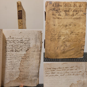 Manuscript of Delivery Notes for Mag.h Miguel Reus and Valles de Sollerich, 1682