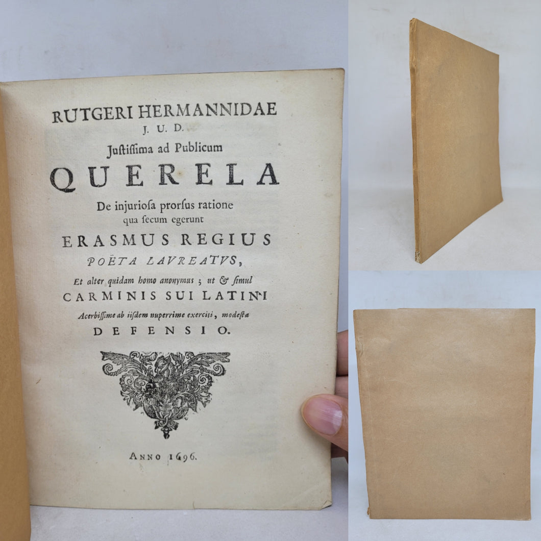Rutgeri Hermannidae J. U. D. Justissima ad publicum querela de injuriosa prorsus ratione... modesta defensio, 1696