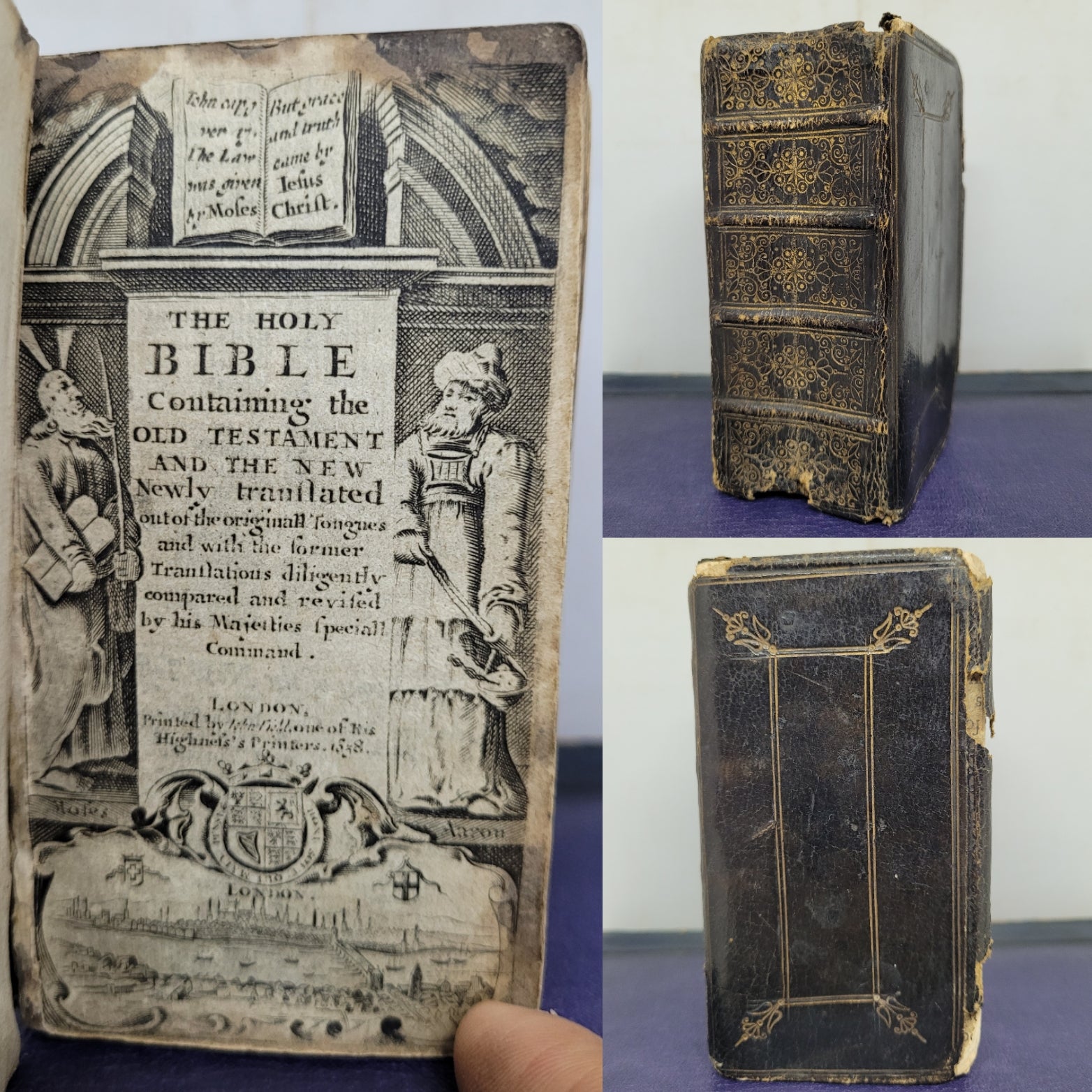 The Holy Bible Containing the Old Testament and The New; Bound