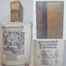 Load image into Gallery viewer, Saint Ambrosius. Opera, 1506. Volume 1 of 3. Contemporary Wooden Boards