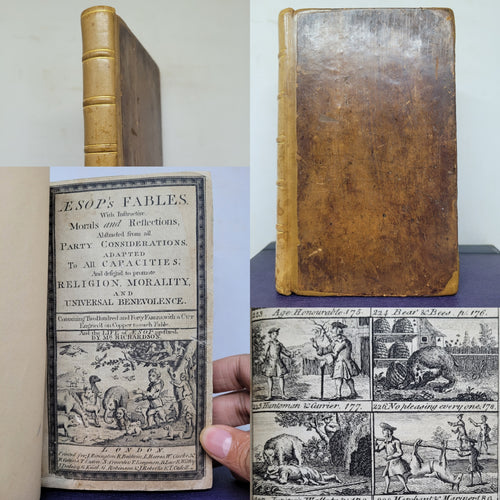 Aesop’s Fables. Containing Two Hundred and Forty Fables, with a Cut Engrav'd on Copper to each Fable. And the Life of Aesop prefixed, Circa 1760