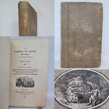 Load image into Gallery viewer, The Fables of Aesop and Others with designs on wood by Thomas Bewick, 1823. With a Facsimile Signature and &quot;thumbprint&quot; Receipt. No 643