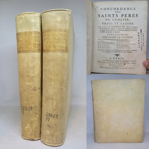 Concordance des Saints Peres de l'Eglise, Grecs et Latins, 1739