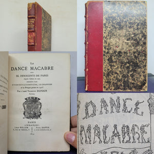 La Dance Macabre des SS. Innocents de Paris d'après l'édition de 1484 précédée d'une étude sur le cimetière, le charnier et la Fresque peinte en 1425. Orne de deux portraits graves sur cuivre, 1875