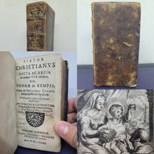 Load image into Gallery viewer, Viator Christianus recta ac regia tendens, ductu Thomae de Kempis cujus de Imitatione Christi aliaque piissima opusculam…, 1682. Illustrated Imitation of Christ