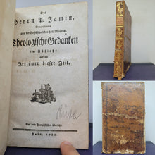 Load image into Gallery viewer, Des Herrn P. Jamin, Benediktiners aus der Gesellschaft des heil. Maurus, Theologische Gedanken in Absicht auf die Irrtümer dieser Zeit, 1785