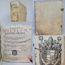 Load image into Gallery viewer, Magnum Speculum Exemplorum, ex plusquam octoginta auctoribus, pietate, doctrina, et antiquitate venerandis, variisque historiis, tractatibus &amp; libellis excerptum, ab Anonymo quodam, qui circiter annum Domini 1480. vixisse deprehenditur, 1672