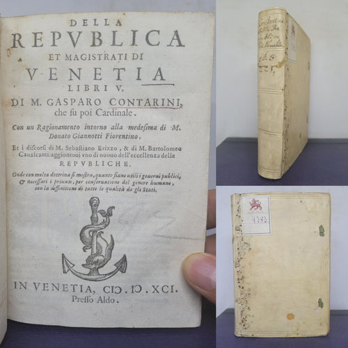 Della Republica et Magistrati di Venetia Libri V, 1591