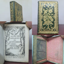 Load image into Gallery viewer, Le Protee Complaisant, 1789. Extremely Scarce Miniature Almanac with Mirror and Bellows Bound In. No Copies Recorded on Worldcat