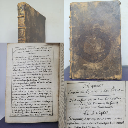 Pensees de Monsr Pascal, and Extracts from The Imitation of Christ, 18th Century. French Sammelband Manuscript Collection of Mystical and Religious Texts