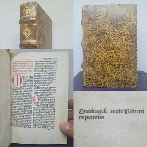 Sermones Quadragesimales de Peccatis, 1488. Sparsely Annotated, Scarce, Incunable