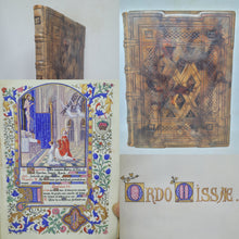 Load image into Gallery viewer, Ordo Missae, 1923. Sumptuously Bound and Beautiful Modern Illuminated Manuscript on Vellum, with Two Full Page Miniatures, and Three Smaller Miniatures