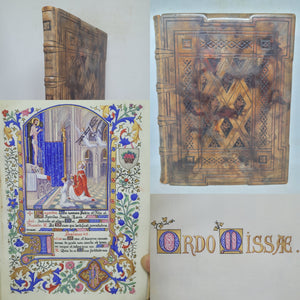 Ordo Missae, 1923. Sumptuously Bound and Beautiful Modern Illuminated Manuscript on Vellum, with Two Full Page Miniatures, and Three Smaller Miniatures