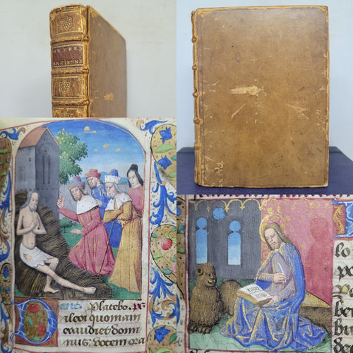 ***RESERVED*** Book of Hours, use of Paris, Circa 1480-1490. Illuminated Manuscript on Parchment from France. Master of the Cluny Romuleon. 1 Large Miniature, 8 Smaller Miniatures, 2 Historiated Initials. Beautiful Illuminated Decorative Borders