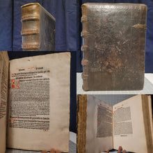 Load image into Gallery viewer, Sermones Discipuli de sanctis cum promptuario exemplorum et miraculis Beatae Mariae Virginis, 1481. Profusely Rubricated, and with Contemporary Leather Boards