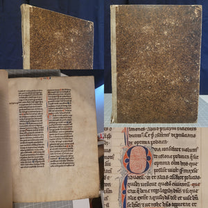 Aristotle’s Politics, and Nichomachean Ethics, Circa 1275-1300. Likely Paris, France. Extraordinarily Rare Examples of Two Substantial Fragments of Aristotle’s Works from the 13th Century, Scarcely Seen on the Market