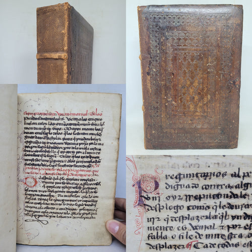 Espelo de Confesors, The Mirror of Confessors. Likely Copied from Martin Perez’s Libro de las Confessiones. Decorated Manuscript Confessional on Paper, Spain, Late 15th Century