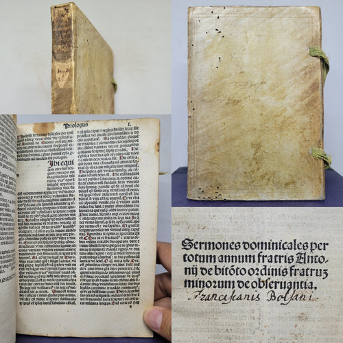 Sermones Dominicales per Totum Annum, 1492. With a Heavily Annotated Index, Rubricated Throughout