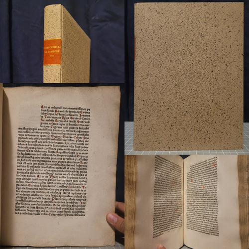 Quaestiones Evangeliorum de Tempore et de Sanctis, 1478. Volume 1 of 2. Wide Margined and Beautifully Rubricated