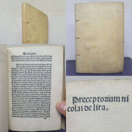 Praeceptorium, 1495(?). Unusually Rare Incunable Edition