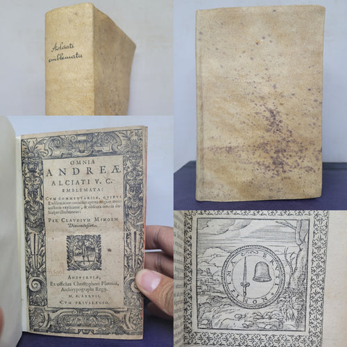 Omnia Andreae Alciati Emblemata Cum Commentaris, 1577. Profusely Annotated