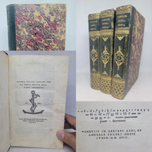 Load image into Gallery viewer, Ioannis Iouiani Pontani Opera omnia soluta oratione composita, 1518-1519. Complete Three Volume Set. Containing the Oft Censored Charon Dialogues