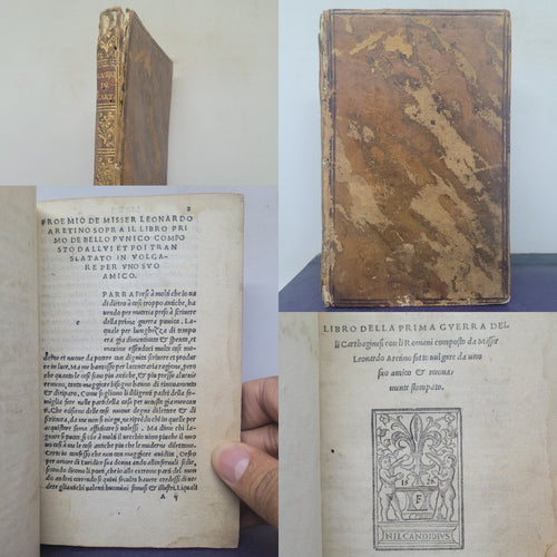 Libro della guerra de Ghotti composto da misser Leonardo Aretino in lingua et fatto vulgare da Lodouico Petroni caualiere senese nuouamente stampato, 1526. Neatly Annotated