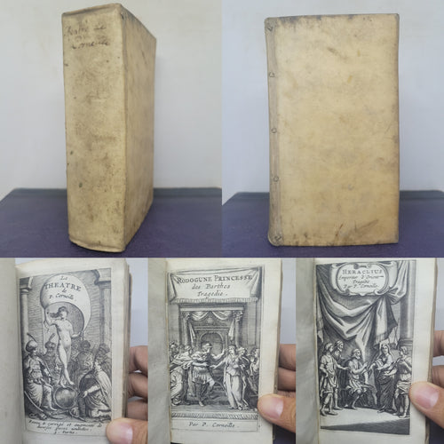 Le Theatre de P. Corneille, 1664. Tome III of IV. Containing Rodogune. Heraclius. Andromede. D.  Sanche d'Arragon. Nicomede. Pertharite. Oedipe. Seven Plays Bound in One Volume