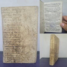 Load image into Gallery viewer, Directorium Confessariorum, 1690. Bound in 15th Century Manuscript Waste