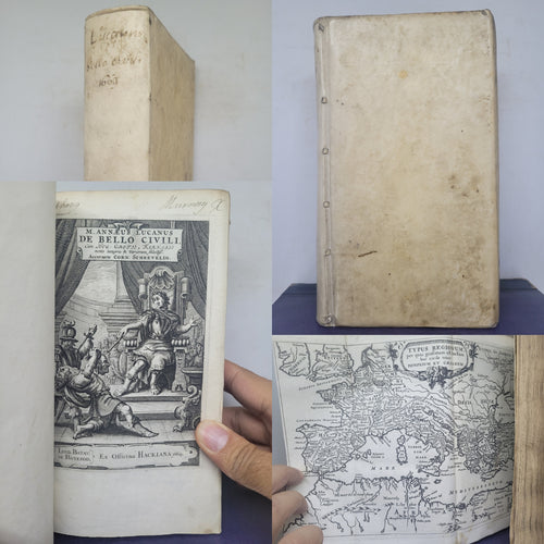 M. Annaeus Lucanus De bello Civili: cum Hug. Grotii, Farnabii notis integris & variorium selectiss, 1669