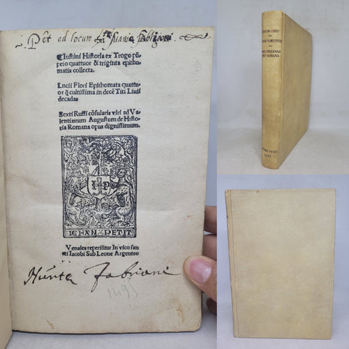 Historia ex Trogo Pompeio quattuor et triginta epithomatis collecta Lucii Flori Epithomata quattuor quam cultissima in decem Titi Livii decadas Sexti Ruffi consularis viri ad Valentianum Augustum de historia Romana opus dignissimum, Circa 1510