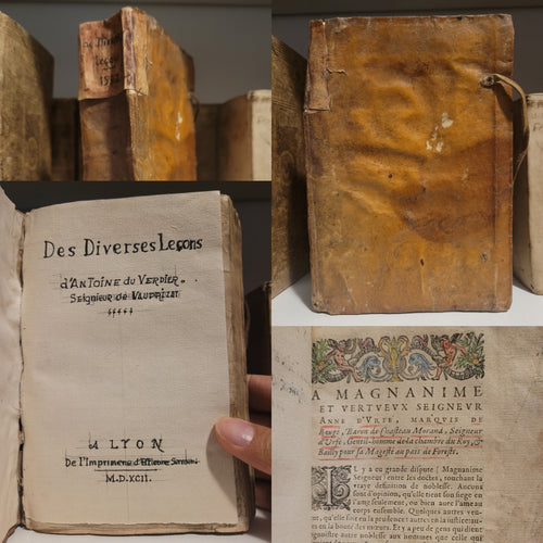 Les Diverses Lecons d'Antoine Du Verdier, S. de Vaupriuaz, Suyuans Celles de Pierre Messie, 1592