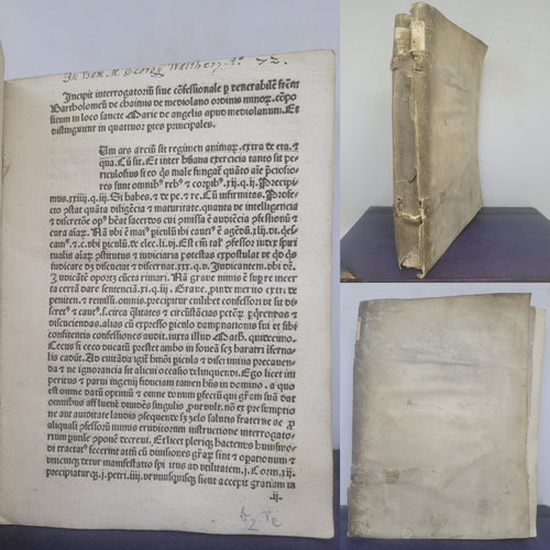 Confessionale sive Interrogatorium. Interrogationes faciende infirmo morienti. Hermannus de Schildesche, 1482