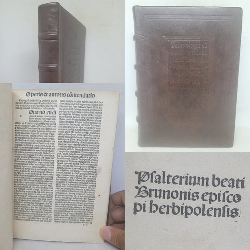 Psalterium Beati Brunonsis Episcopus Herbipolensis, 1497. Containing the Only Known Surviving Work of Saint Bruno, Bishop of Würzburg